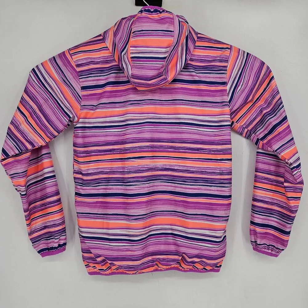 Columbia Jacket Girls XL 18 20 Pixel Grabber Lightweight Pink Striped‎ Outdoors